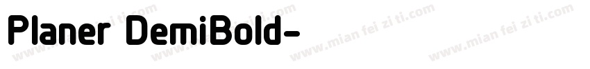 Planer DemiBold字体转换